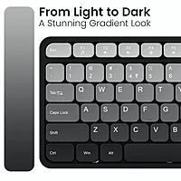 Portronics Key11 Grey Combo | Bluetooth 5.3, USB Connectivity, Type-C Charging | Sleek Design, Ergonomic Keys, Long Battery Life | Perfect for Home and Office Use | Reliable Performance.