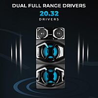 lapcare Experience thunderous 120 W stereo sound with Lapcare BEAST LTS‑300: Bluetooth 5.0, AUX/USB/FM, RGB lights, wireless mic & remote—built for parties!