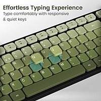 Portronics Key 11 Bluetooth + Wireless Keyboard & Mouse Combo – Green 1 Year Warranty