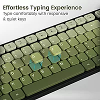 Portronics Key 11 Bluetooth + Wireless Keyboard & Mouse Combo – Green 1 Year Warranty