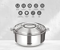Milton Galaxia 1000 Insulated Stainless Steel Casserole, 1.2 liters, Insulated Thermal Serving Bowl