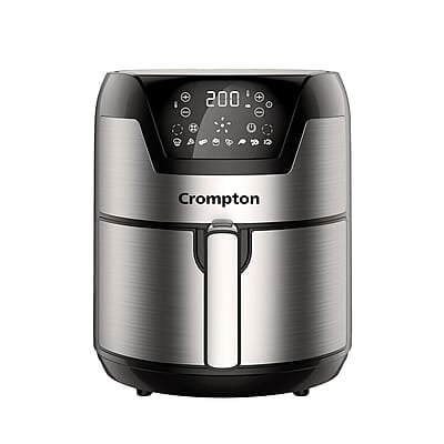 Crompton NourisPro DG 4.5 Ltr Digital Air Fryer with Quick Fry Technology 1500 Watts Double Inner Bowl for Easy Cleaning