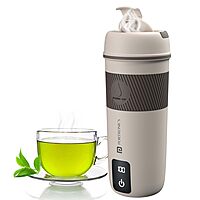 Portronics Thermosip Travel Kettle – 400ml Electric, compact design, quick boiling, perfect for travel, keeps beverages hot, lightweight, easy to use, ideal for tea, coffee, and soups on the go.