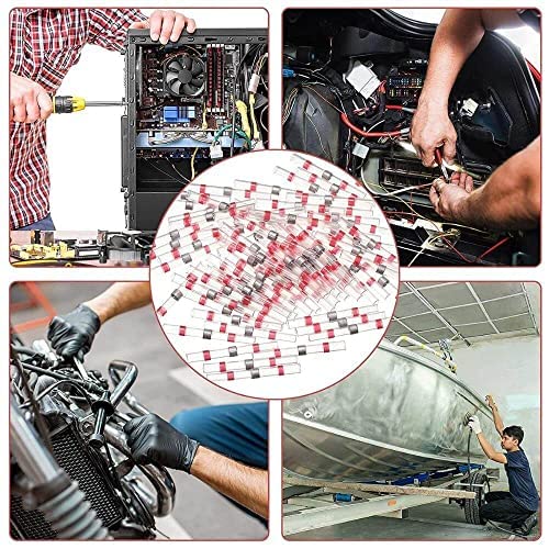 Waterproof Heat Shrink Solder Connector Sleeve for Cable Insulation Wire Connector (18-22 AWG)