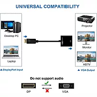 Champion DisplayPort (Male) to VGA (Female) OTG (On-The-Go) Adapter/ Converter