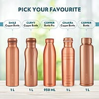 Borosil PRO Copper Water Bottle, 100% Copper, Leak-proof, For Everyday Use, 950 ml
