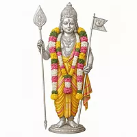 Sterling Silver Murugan Kodi Vel β Seval Kodi Design