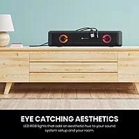Portronics in Tune 3 USB Soundbar – Powerful PC & Laptop Audio, Sleek Design & Easy USB Connectivity for Gaming, Movies & Music