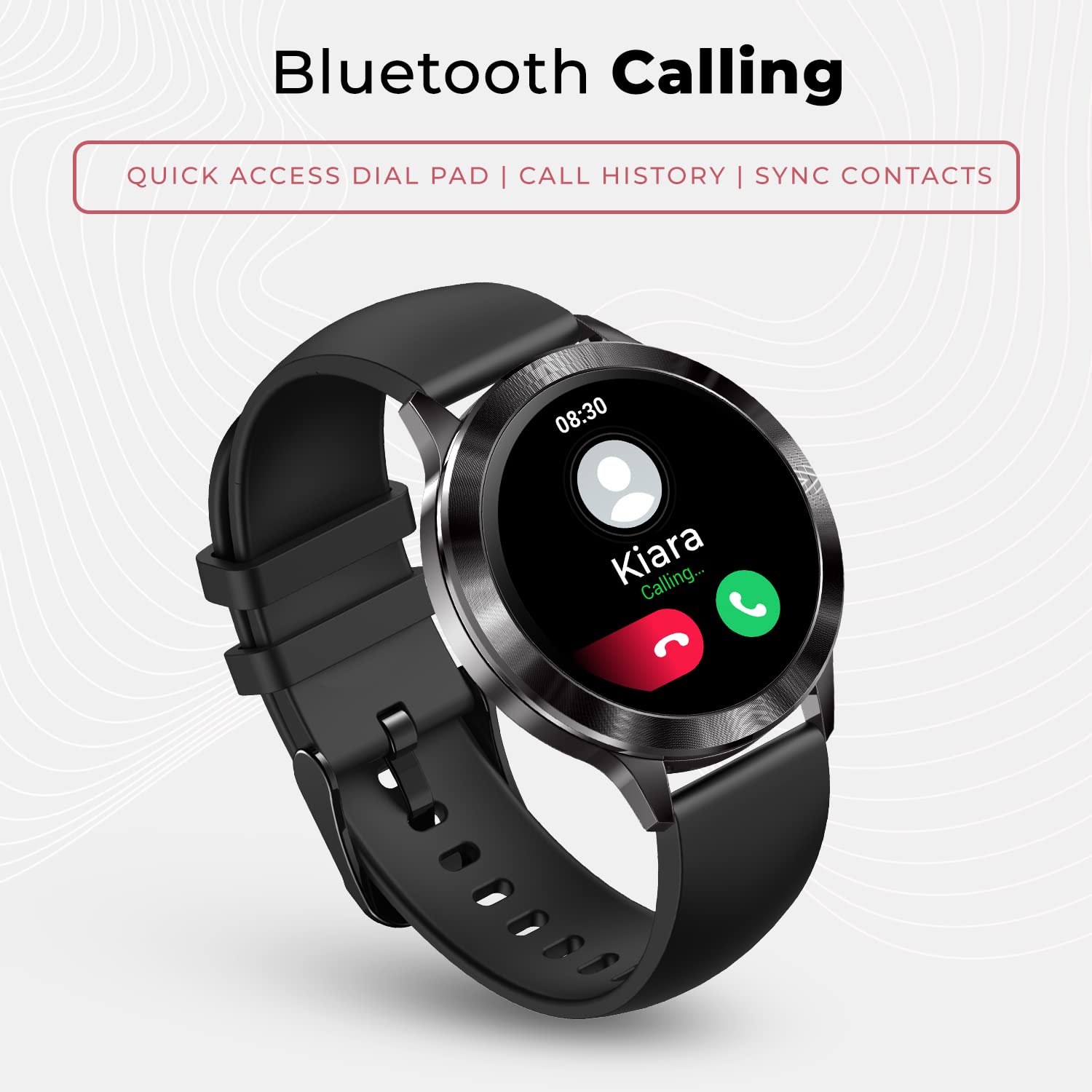 FireBoltt Mystic 1.3" AMOLED Display Smartwatch Black