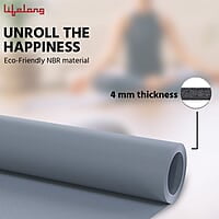 Lifelong Yoga mat for Women & Men EVA Material 4mm Anti-Slip Yoga Mat for Gym Workout
