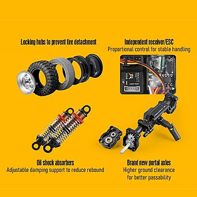 MN168 1:12 Scale 4WD RC Rock Crawler – Range Rover Classic 1970 Style Off-Road SUV | 2.4GHz RTR Remote Control Car