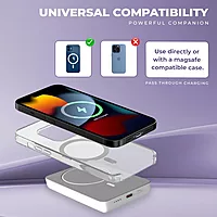 Lapcare Trust MagSafe LPB‑456 10000 mAh power bank: 22.5 W wired + 15 W magnetic wireless charging, LED display, USB‑C dual protection.
