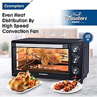 Crompton Tandoori Magic 45 Ltr Oven Toaster Grill (OTG) with Motorissed Rotisserie & Convection