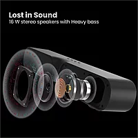 Portronics Decibel 20 16W Bluetooth Soundbar – Powerful Audio, Sleek Design | Easy Connectivity | Perfect for Music, Movies & Home Entertainment