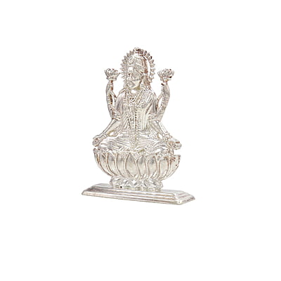 Silver Goddess Lakshmi Idol Silver Goddess Lakshmi Idol