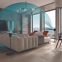 Platin Monaco 5.1 Wireless Home Theater Surround Sound System for Smart TVs - with WiSA SoundSend Transmitter Included - WiSA Certified - Tuned by THX.