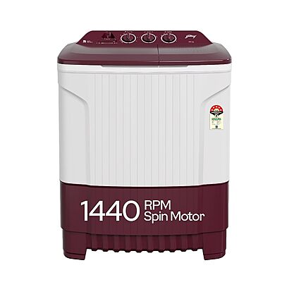 Godrej 8 Kg 5 Star Active Soak Technology Semi-Automatic Top Load Washing Machine