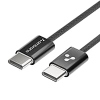 Ambrane 60W Type-C to Type-C Fast Charging Cable for Smartphones, Tablets, Laptops, iPhone 15 & Other Type C Devices, PD Technology, 480Mbps Data Sync, 1.2M (ABCC-60