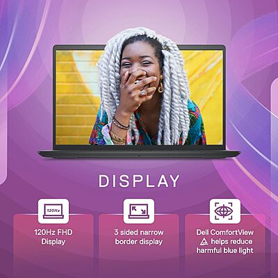 DELL INSPIRON 3520 CORE I5-1235U 12TH/ 8GB RAM/ 512 SSD/ 15.6" FHD/ WIN 11 SL/ OFFICE/ 3 CELL/ BLACK/ 1 YEAR WARRANTY