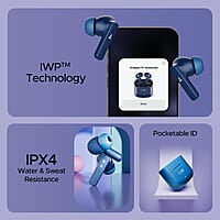 boAt Airdopes 91 Truly Wireless in Ear Ear Buds w/ 45 hrs Playtime, Beast Mode with 50 ms Low Latency, Dual Mics with ENx Tech, ASAP Charge, IWP Tech, IPX4 & Bluetooth v5.3