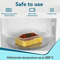 AGARO Airtight Container, Food Storage Container With Lid Capacity 500ML, 1L, 1.5L, Set of 3.