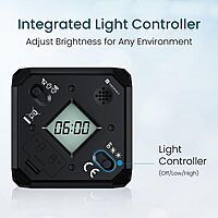 Portronics Timeout Smart Countdown Timer Cube – 1, 5, 7, 9 Minute Timers with Audio-Visual Alarm | Ideal for Kitchen, Study, Games, Workouts, Meditation & Yoga | Black