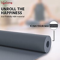 Lifelong Yoga mat for Women & Men EVA Material 6mm Anti Slip for Gym Workout