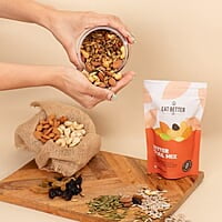 EAT BETTER CO - Premium Nut Mix - Roasted - Pistachios Cashews, Almonds, Golden & Black Raisins | Mixed Nuts & Dry Fruits | 200 gm value pack (Nuts & Seeds - Trail Mix 200 grams)