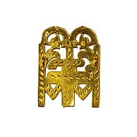 God Ornament Gold Plated Stone Work Amman Thali