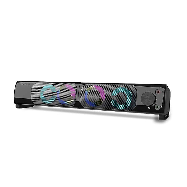 Zebronics Zeb-Wonderbar 10 – 2.0 RGB USB Speaker with Rich Sound, Stunning RGB Lights & Stylish Design