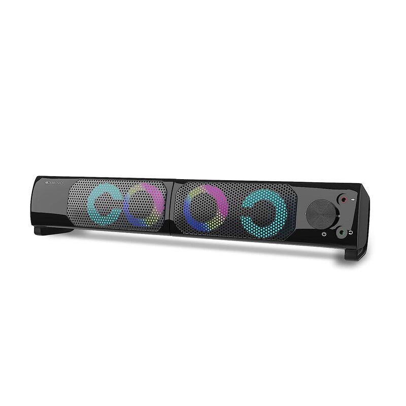 Zebronics Zeb-Wonderbar 10 – 2.0 RGB USB Speaker with Rich Sound, Stunning RGB Lights & Stylish Design