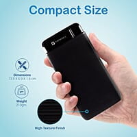 Portronics Power PRO 10K 10000 mAh,10w Slim Power Bank with Dual USB Output Port