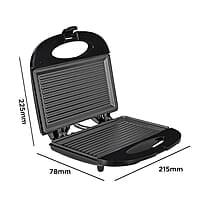 Faber 750W Sandwich Grill Toaster Grill, Toast & Heat 2 Slice Slots