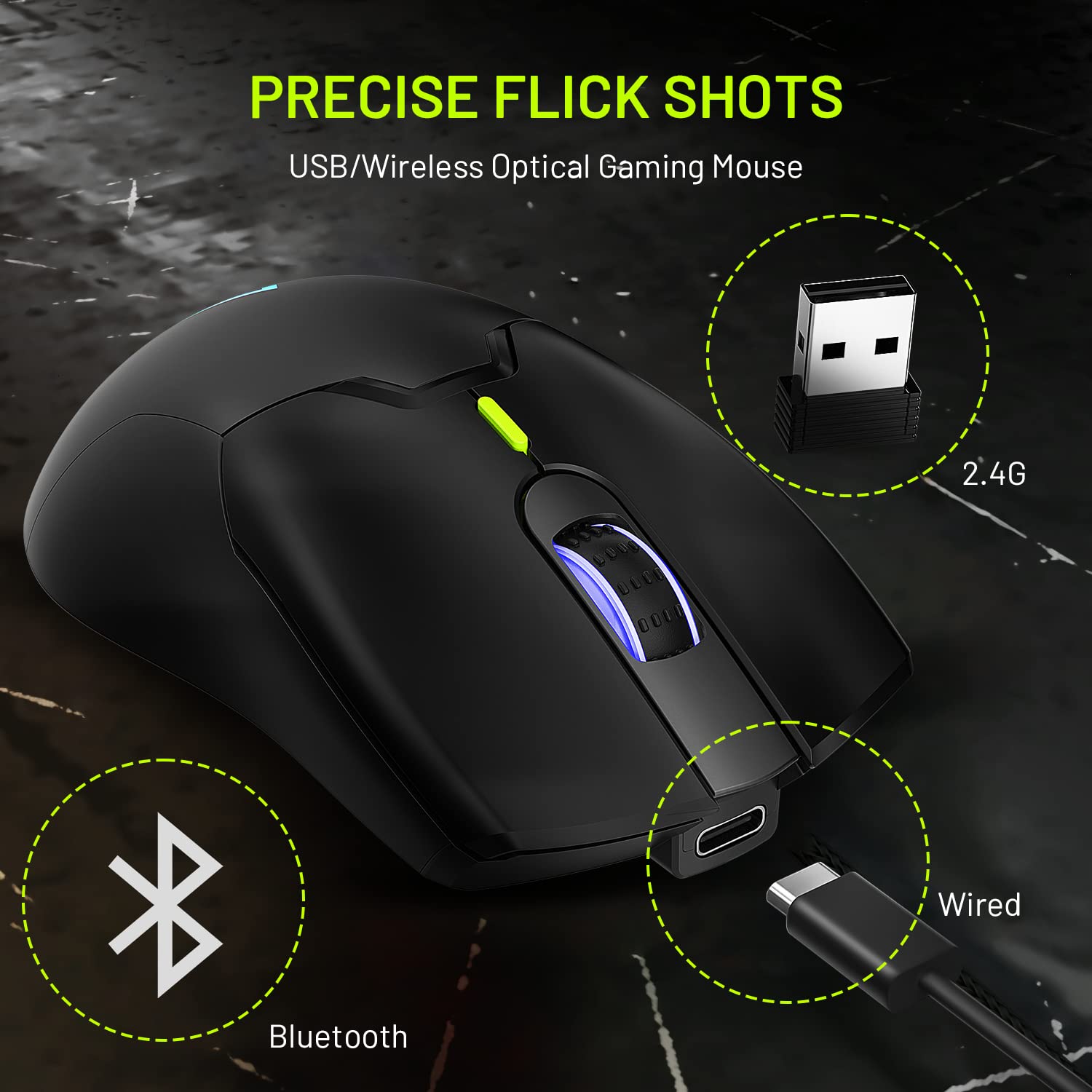 Archer Tech Lab Recurve 600 Wireless Mouse