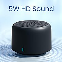 Portronics 312 PICO Mini BT Speaker – 5W | Bluetooth v5.3 | Type-C | Black | 1 Year Warranty