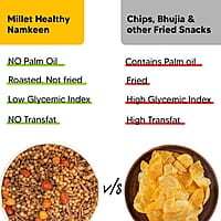 Eat Better Co - Millet Namkeen Combo - Chilli Garlic & Desi Masala - Healthy Snacks - Roasted, Not Fried | No Palm Oil | Healthy Replacement of Chips & Bhujia - Pack of Two - 200 grams