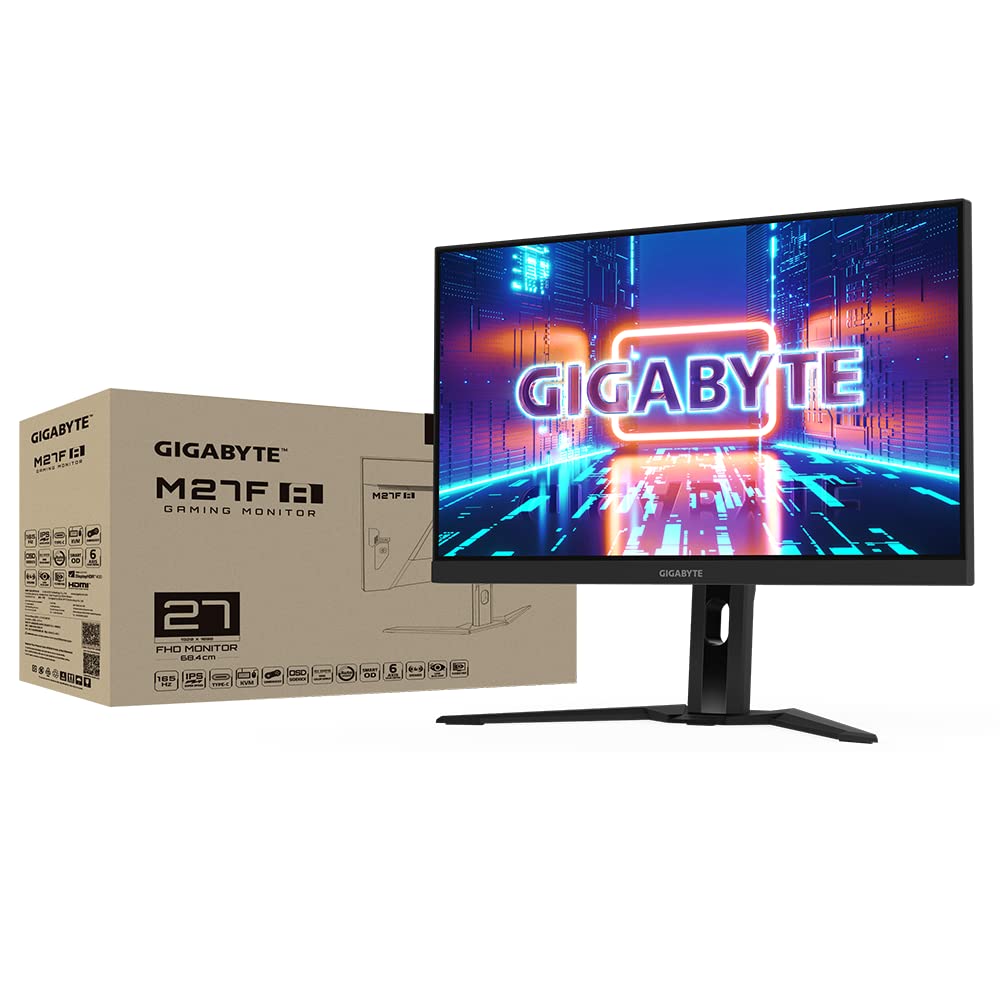 GIGABYTE, 27-inch, 165Hz SS IPS Panel, 1080p FHD Gaming Monitor, M27F A