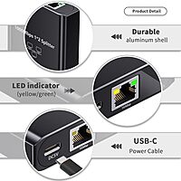 uPort 1x2 LAN Splitter – Gigabit 1000Mbps, allows you to connect two devices to a single Ethernet port, ensuring high-speed internet access for both. Compact design, easy to use, reliable performance.