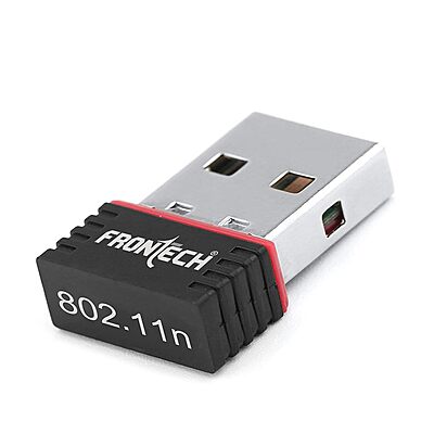 Front tech Wifi Dongle 150 Mbps Mini Wireless Network USB Wi-Fi Adapter for PC, Desktop, Laptop. Compact design, easy setup, reliable connection for seamless internet browsing and streaming.
