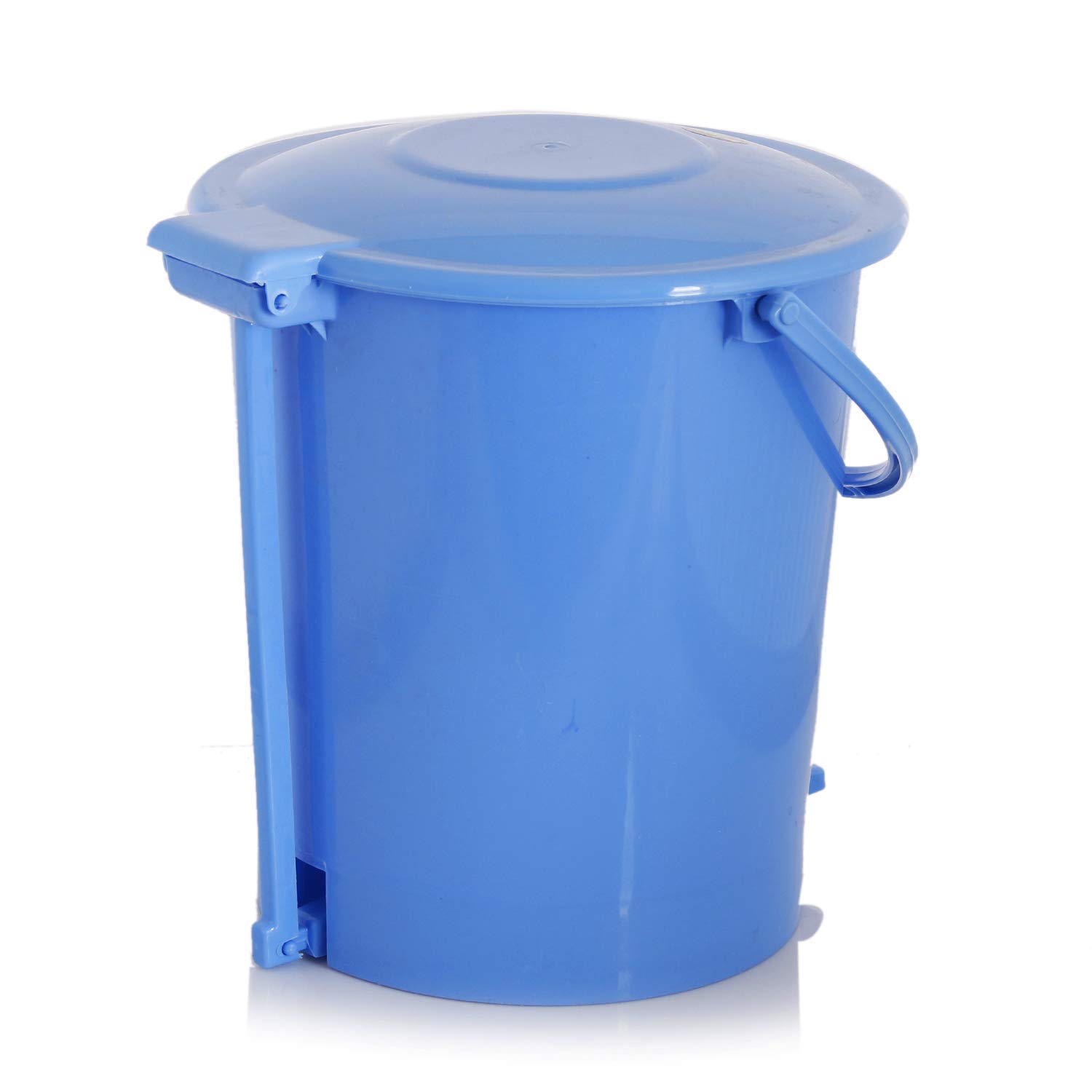 Plastic Dustbin Garbage Bin with 10 Liters Pedal (Blue)