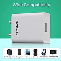 Portronics Adapto 62 USB Wall Charger. Featuring a powerful 2.4A output, it ensures fast and efficient charging for smartphones and tablets. Compact design!