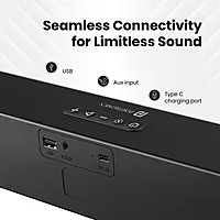 POR 1999 Decibel 23 Soundbar – 16W | BT 5.3 | AUX | Volume Control | Rechargeable | RGB |