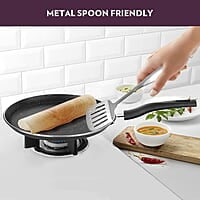 Borosil Granito Non-Stick Flat Tawa, Induction Friendly, Granite Finish, PFOA-Free, 25 cm Diameter