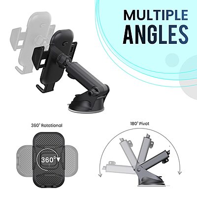 Portronics Clamp M Car Mobile Holder (POR-116)PI-002845