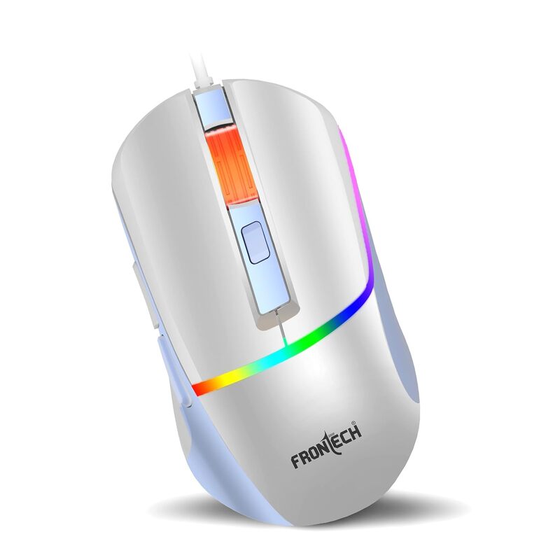 Frontech MS-0105 – Wired optical mouse with 1000 DPI, ergonomic design, and smooth tracking for accurate and comfortable daily use.