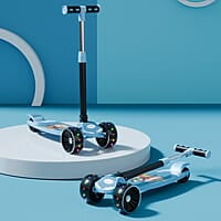 Lifelong Scooter for Kids 3+ Years - Foldable Kids Scooter with LED Wheels & Adjustable Height - Kick Scooter Capacity 50kg