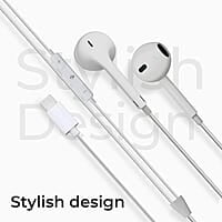 ZEBRONICS Buds 30C Type- C in Ear Earphone with in-line MIC, Rich 14.2mm Driver, Volume Control, 1.2m Cable, Call Function