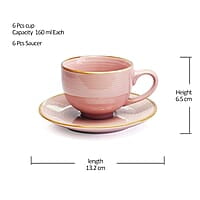 Treo by Milton ECLAT Cup N Saucer Set of 12