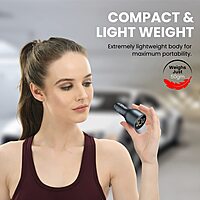 Portronics 120W Car Charger | 3-Port Fast Charging + PD | Charge multiple devices quickly | Compact design | Ideal for road trips | Compatible with various devices | Safe and efficient charging.