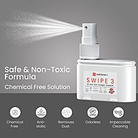 Portronics Swipe 3 Screen & Camera Cleaner – White offers effective cleaning for screens and cameras, ensuring a streak-free shine.